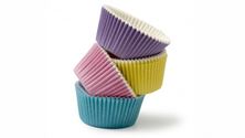 Picture of 75 BAKING CUPS MIXED PASTEL COLOURS 50 X 32 MM